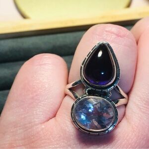 Sterling Silver Amethyst ring.